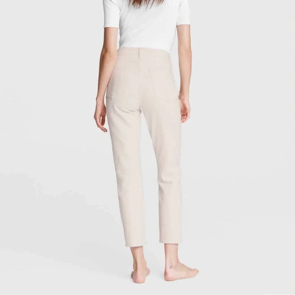 NWOT Rag & Bone Nina High Rise Ankle Slim Straight Cigarette Jeans Ecru Denim 32 - Picture 2 of 11